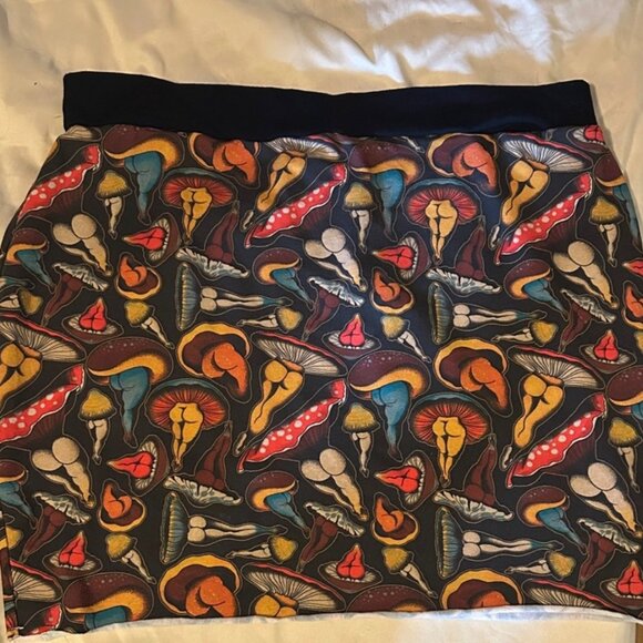 mama's minis Dresses & Skirts - Handmade Mushroom Print Mini Skirt Festival Cottagecore Size XL